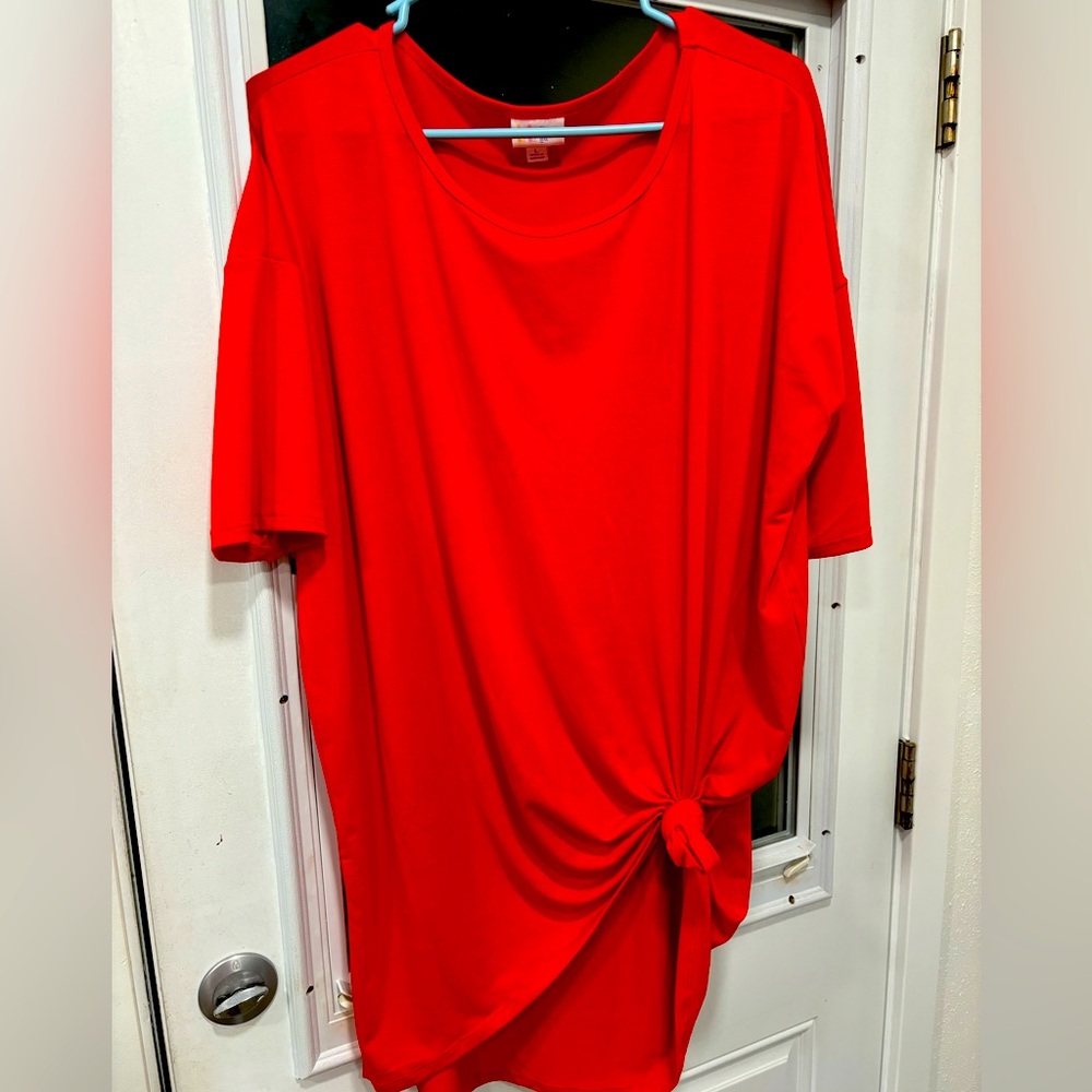 Lularoe Size Large Red Irma Tee